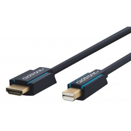 MiniDP/HDMI-välijohto 1,0m Clicktronic
