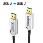 USB-välijoh optinen 7.5m USB3.2 USB-A-uros USB-A-uros