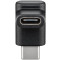 Adapteri USB-C-uros/USB-C-naaras 90³ kulma eteen