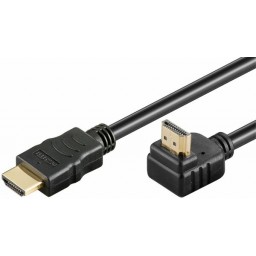 HDMI-uroskulma 90°/HDMI-uros väl ijohto musta 1m bulk VR10910