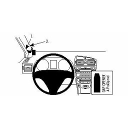 ProClip autokoht kiinnike Toyota Avensis 09-14 vasen