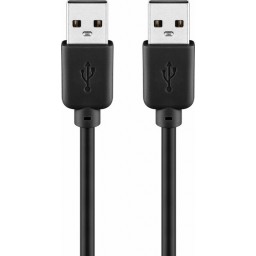 USB-A-uros/USB-A-uros välijohto 1,8m 2.0 bulk TK10