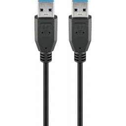USB-A-uros/USB-A-uros 1,8m välij ohto USB3.0 bulk TK36