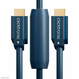 HDMI-välijohto 12,5m 4K60 integr signaalivahv Clicktronic