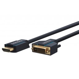 HDMI/DVI-välijohto 2m Clicktronic Casual