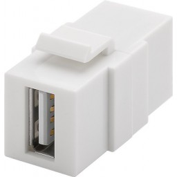 USB 2.0 A-naaras läpivienti Keystone-moduuli