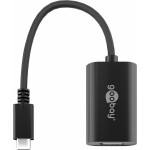 USB-C-uros/DP-naaras adapteri 4k 60 musta 0,2m bulk