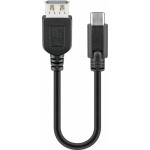 USB-adapt 3.0 0,2m USB A-naaras/ USB C-uros TK73AD charge 15W