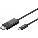 USB-C-uros/DP välijohto 4k60 1,2 m musta bulk
