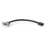 PRO IN -HDMI-runko, HS Ethernet naarasliitin 20cm kaapelilla