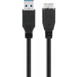 USB-välij A-uros/B-micro 3m USB 3.0