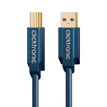 USB-välij 0,5m A-uros/B-uros Clicktronic 3.0