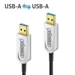 USB-välijoh optinen 20m USB3.1 USB-A-uros USB-A-uros LSZH