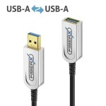 USB-välijoh optinen 20m USB3.1 USB-A-uros USB-A-naaras LSZH
