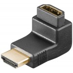 HDMI-A-uros/naaras kulma-adapt. 90°