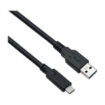 C USB kaapeli suora USB-A-naaras/USB-C-uros