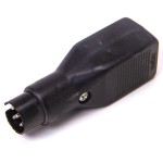 Adapteri DIN5n(u)/6,3mm(n)stereo 5-piikkinen 360°   kuuloke-DIN