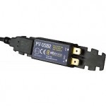 USB-laturi 9-32V>USB 5V 2.1A 6,3mm abikouros/USB-naaras