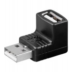 Adapteri USB A naaras/A uros kulma