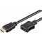 HDMI-uros/HDMI-naaras välijohto musta 1,5m bulk VR124