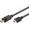 DisplayPort-uros/HDMI-uros välij ohto musta 3m bulk TK6130