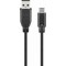 USB-C-uros/USB-A-uros 3m välijoh to lataus/data musta bulk TK7130