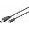USB-A-uros/USB-C-uros 1m välijoh to USB3.0 bulk TK7110