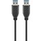 USB-A-uros/USB-A-uros 1,0m välij ohto USB3.0 bulk TK3610